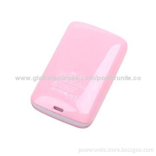 6,600mAh Large Capacity Portable Mobile Battery Charger with CE, FCC and RoHS Marks, High-quality